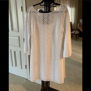 Lilly Pulitzer White Lace Dress Size Large
